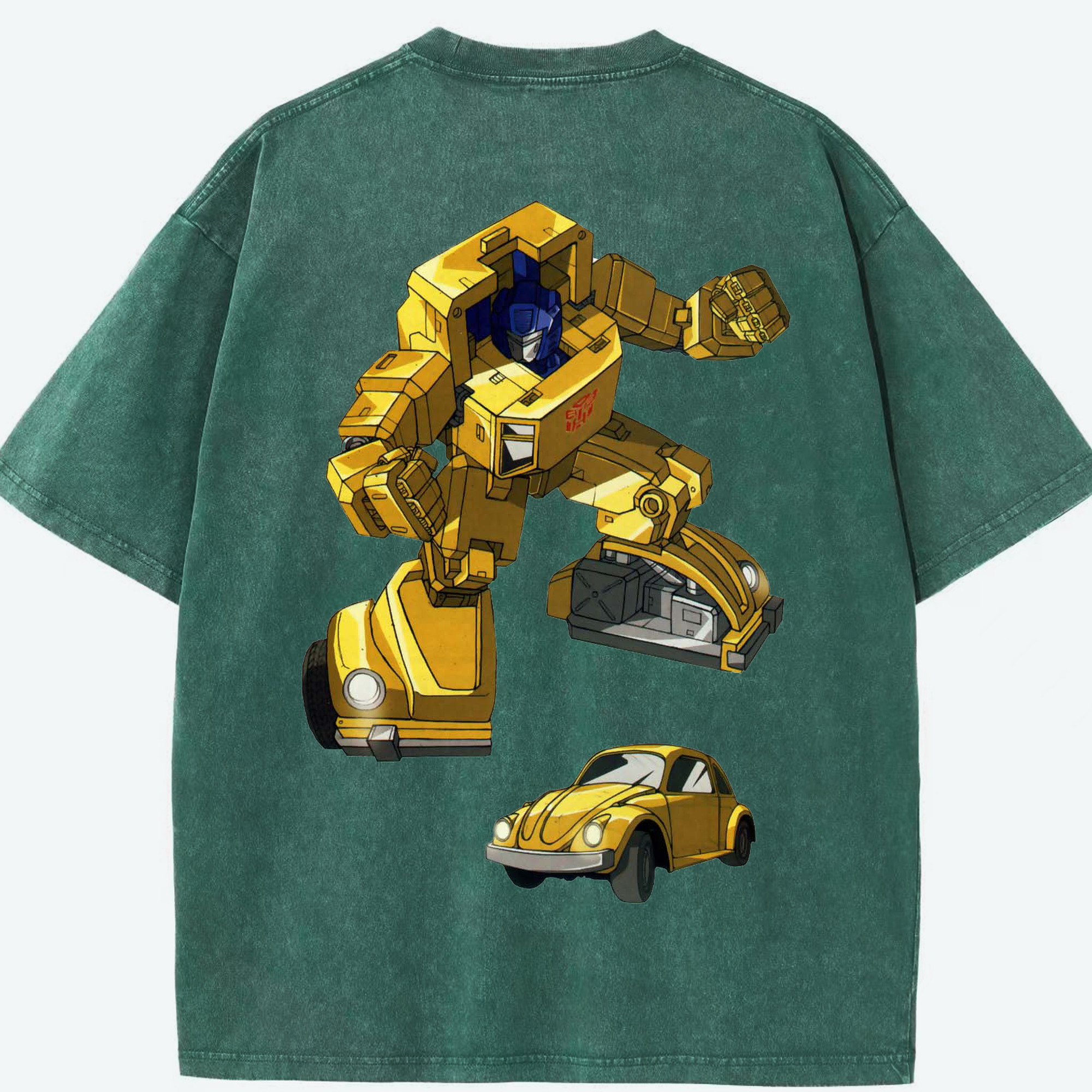 （画像用）  綿100% ヴィンテージ風 半袖Tシャツ（背面プリント）